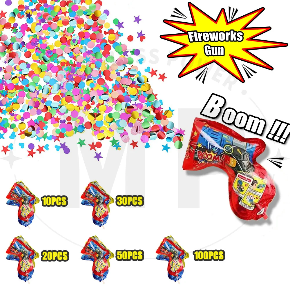 Confetti Cannon Tube - 10 ~ 100 adet Renk Rastgele
