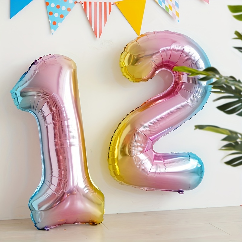 32 inç Gökkuşağı Degrade Numar - Balloon Pump Hand incelemesi ve fiyatı