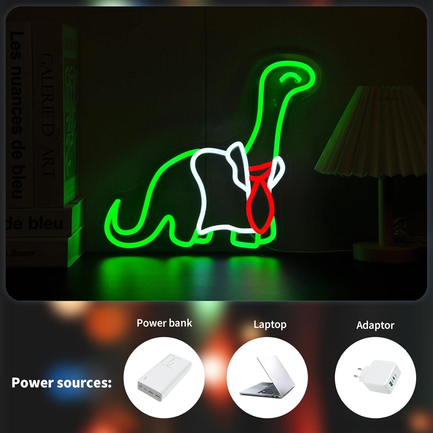 Dinozor Neon Tabelası, Ayarlan - Neon Sign Party incelemesi ve fiyatı